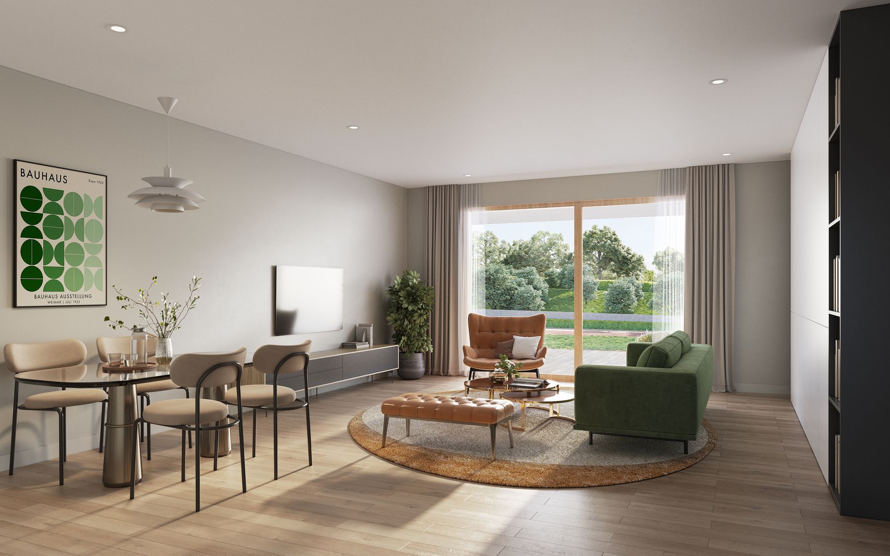 Wohnzimmer 2-Zimmer-Wohnung